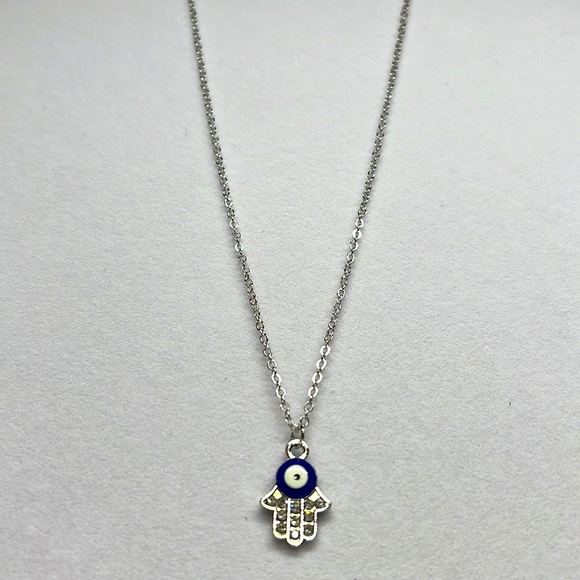Hamsa Evil Eye Necklace 5/$25 - Picture 3 of 11